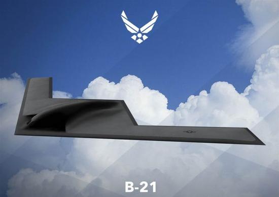 资料图片：美空军B-21隐身轰炸机想象图。（图片来源于网络）