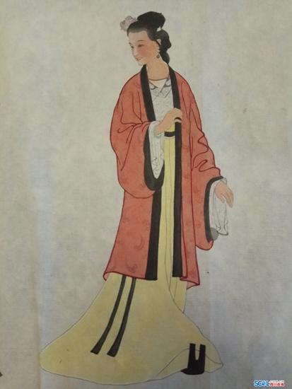 老人画作中的才女