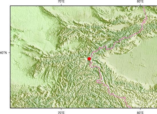 10月15日11时50分新疆克孜勒苏州阿克陶县发生3.0级地震