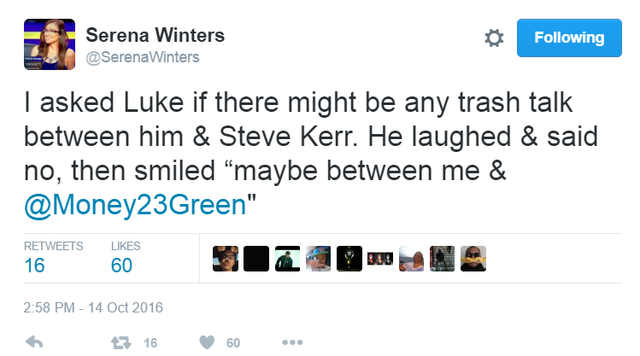 勇士战湖人先让两子 小沃顿不屑:我让个路威